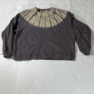 Madewell Brown Tie Dye Long Sleeve Shirt Women's Size Medium